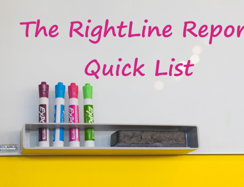 How To Use The RightLine Report “Quick List”